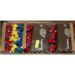 CASE OF 72 M&M CANDY/FANS