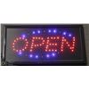 Image 1 : LIGHT UP OPEN FLASHING SIGN 19” X 10”
