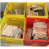 Image 1 : FOUR CRATES WITH 50 -45 RPM RECORDS