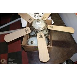 LOT OF 4 FLUSH MOUNT ANTIQUE STYLE LIGHTS W/