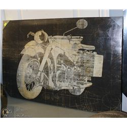 MOTORCYCLE CANVAS ART PICTURE