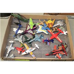 FLAT OF 23 AIRPLANES AND 1 HELICOPTER (24 PIECES
