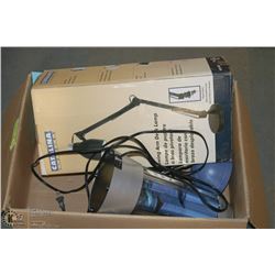 BOX W/ 2 DESK LAMPS AND SEA STYLE LAMP