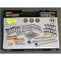 FIX IT 99PC RATCHET/SOCKET SET