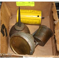 ANTIQUE COLEMAN #0 OIL FUNNEL WITH COLEMAN OIL