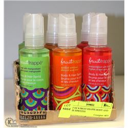 LOT OF 8 FRUIT FRAPPE BODY AND HAIR SPRITZES