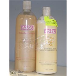 LOT OF 2 FULL SIZE CAKE BODY PRODUCTS INCL LEMON