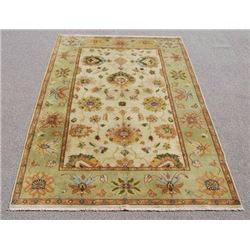 Nicely contrasted handmade Egyptian Rug