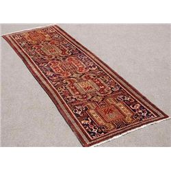 Dazzling hand woven semi antique Persian Meshgin Rug