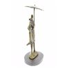 Image 10 : Signed Aldo Vitaleh Two Lovers In Rain Bronze Sculpture on marble base Statue