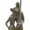 Image 4 : Signed Aldo Vitaleh Two Lovers In Rain Bronze Sculpture on marble base Statue