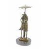 Image 5 : Signed Aldo Vitaleh Two Lovers In Rain Bronze Sculpture on marble base Statue