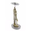 Image 8 : Signed Aldo Vitaleh Two Lovers In Rain Bronze Sculpture on marble base Statue