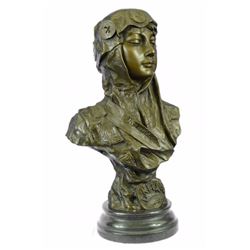 Hot Cast Bronze Sculpture Of Dalila Story Samson Bible History Villanis on marble base Figurine
