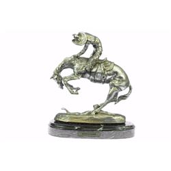 Silver Plated Rattle Snake Bronze Sculpture on Marble Base Figure
