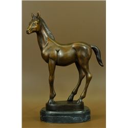 Signed Marius Collectors Edition Horse Bronze Statue on marble base Figure