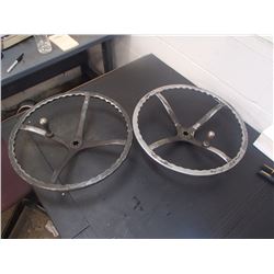 18" Turn Wheels, 1" Diameter Through Hole