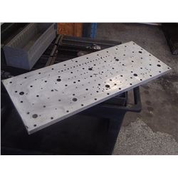 Drilled and Tapped Aluminum Machining Plate, 35" x 14" x 1"