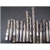 Image 2 : Misc Sized, 1/2" Shank HSS End Mills, 25 Total