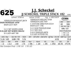 Lot 625 - JJ Scheckel Triple Stack 182