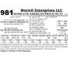 Image 1 : Lot 981 - WORR 67W AMERICAN PROUD 9D ET