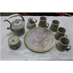 SIGNED POTTERY TEASET