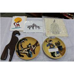 EASTERN AND NATIVE PLATES PICTURES AND CARVING