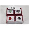 Image 1 : FOUR LADIES RINGS WITH STONES
