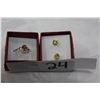 Image 1 : LADIES DINNER RING AND EARRINGS