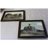 Image 1 : TWO OAK FRAMED VINTAGE PRINTS