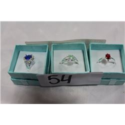 THREE LADIES RINGS