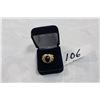 Image 1 : GOLD TONE DINNER RING WITH BLACK STONE