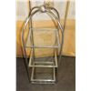 Image 1 : BRUSHED METAL AND GLASS SHELF