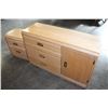 Image 1 : MAPLE DRESSER WITH MIRROR AND NIGHTSTAND