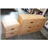 Image 2 : MAPLE DRESSER WITH MIRROR AND NIGHTSTAND