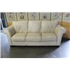 Image 1 : WHITE LEATHER "ITAL SOFA" 3-SEAT SOFA