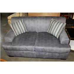 BRAND NEW 2-PIECE UPOSTERED SOFA AND LOVESEAT IN STEEL