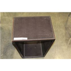 LEATHER TWO TIER ENDTABLE