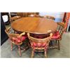 Image 1 : KROEHLER MAPLE DINING TABLE WITH LEAF AND SIX CHAIRS