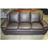 Image 1 : BRAND NEW BROWN LEATHER SOFA AND LOVESEAT BY ASHLEY