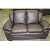 Image 2 : BRAND NEW BROWN LEATHER SOFA AND LOVESEAT BY ASHLEY