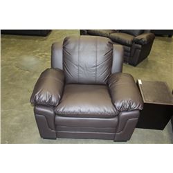 BRAND NEW ASHLEY FURNITURE BROWN LEATHER ARMCHAIR