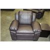 Image 1 : BRAND NEW ASHLEY FURNITURE BROWN LEATHER ARMCHAIR