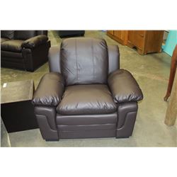 BRAND NEW ASHLEY FURNITURE BROWN LEATHER ARMCHAIR