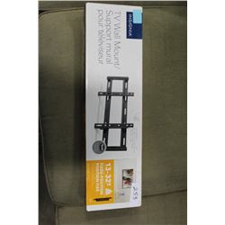 AS NEW 13-32" FIXED POSITION INSIGNIA TV WALL MOUNT,