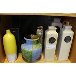 BOX OF VASES