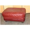 Image 1 : STUDDED LEATHER OTTOMAN