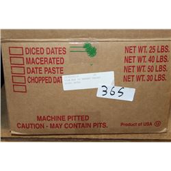 25LB BOX OF DESERT VALLEY DRIED DATES