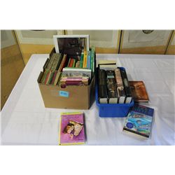 BOX OF KIDS BOOKS AND HARDCOVER BOOKS