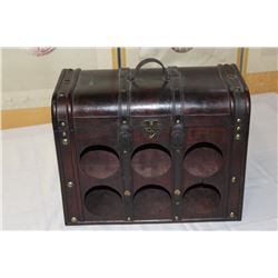 LEATHER WINE CARRY CASE